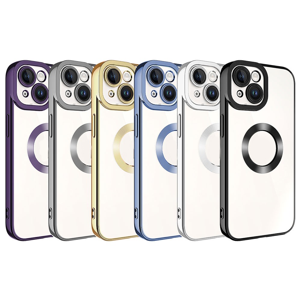 iPhone 15 Kılıf Kamera Korumalı Logo Gösteren Omega