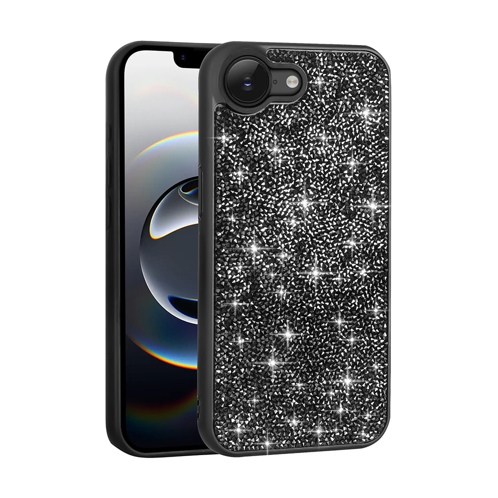 iPhone 16E Kılıf Parlak Taşlı Tasarım Pırlanta