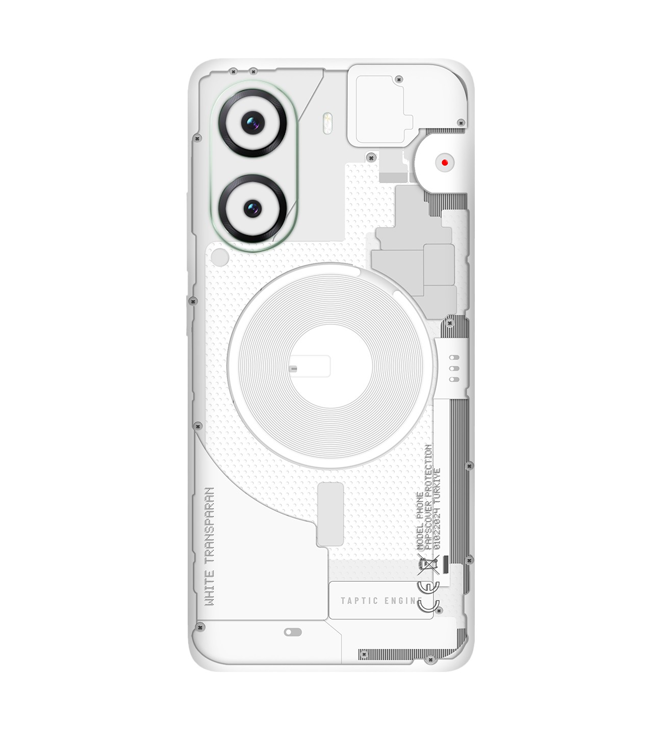 Poco X7 Pro Kaplama Beyaz Transparan