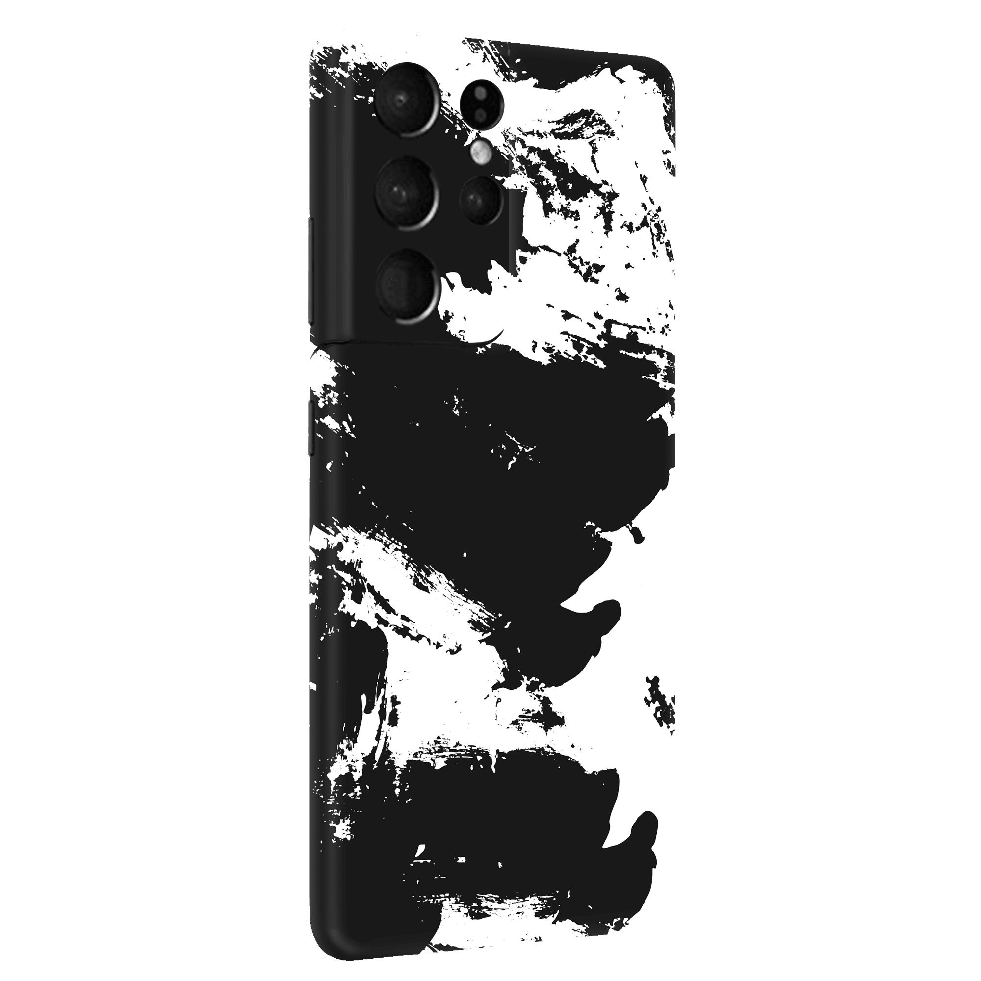 Samsung S21 Ultra Kaplama Siyah Beyaz