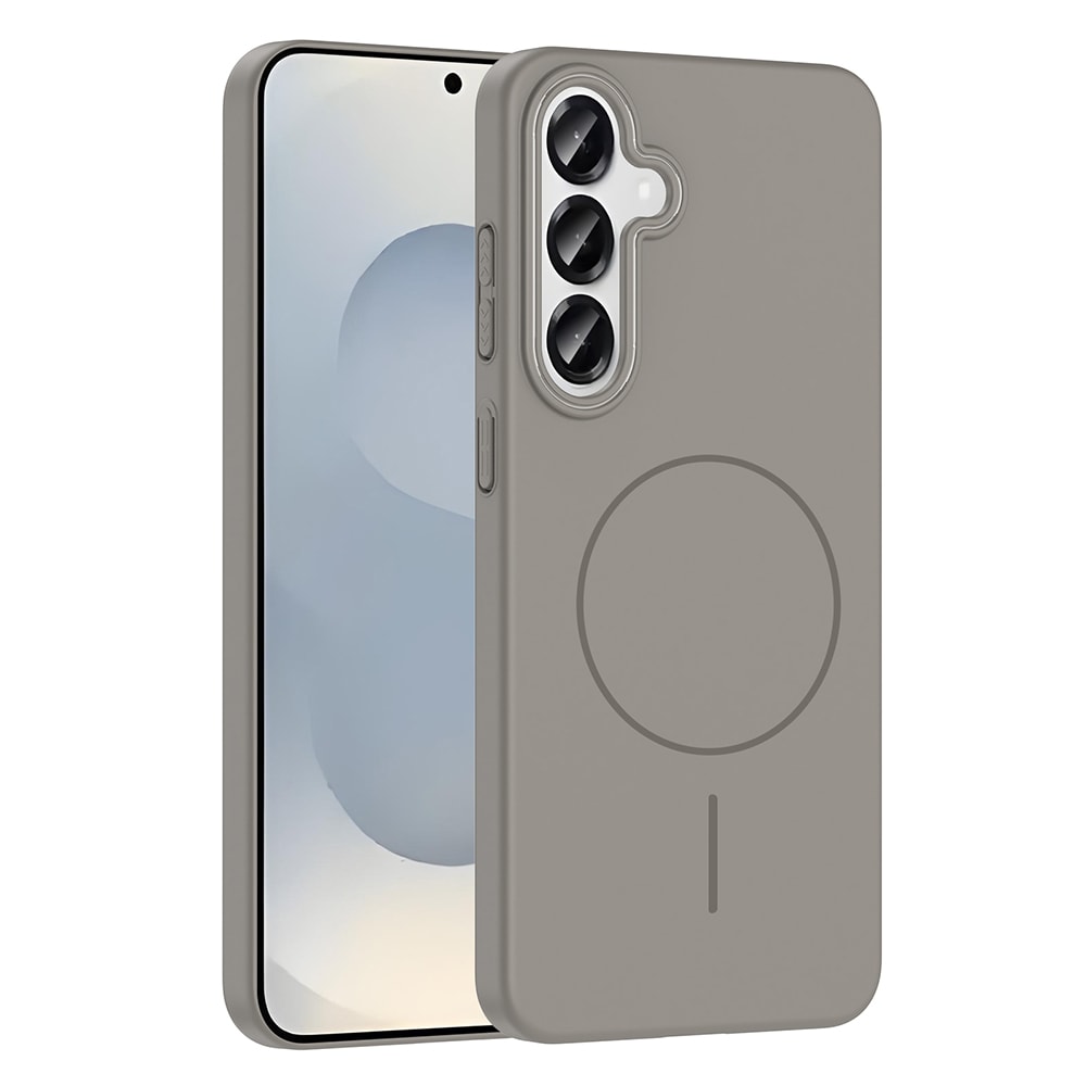 Galaxy S25 Kılıf M-safe Şarj Özellikli Ruby Sert