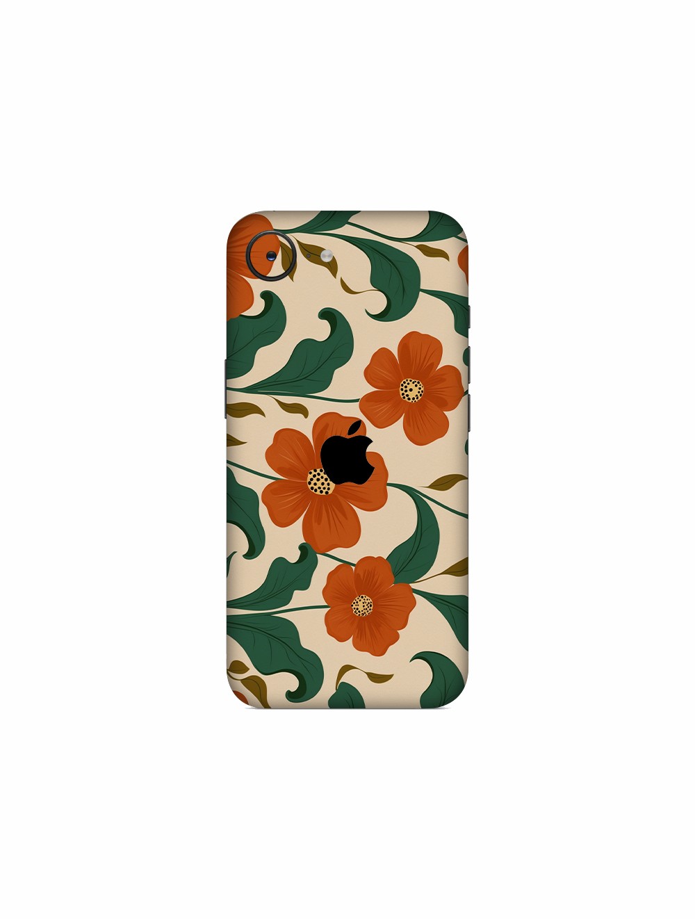 iPhone 16e Kaplama Kırmızı Çiçek