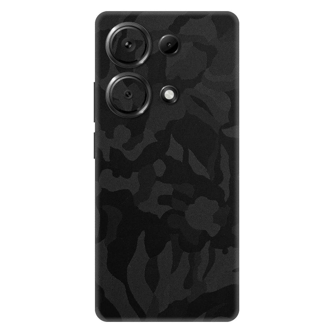 Poco M6 Pro Kaplama Siyah Kamuflaj