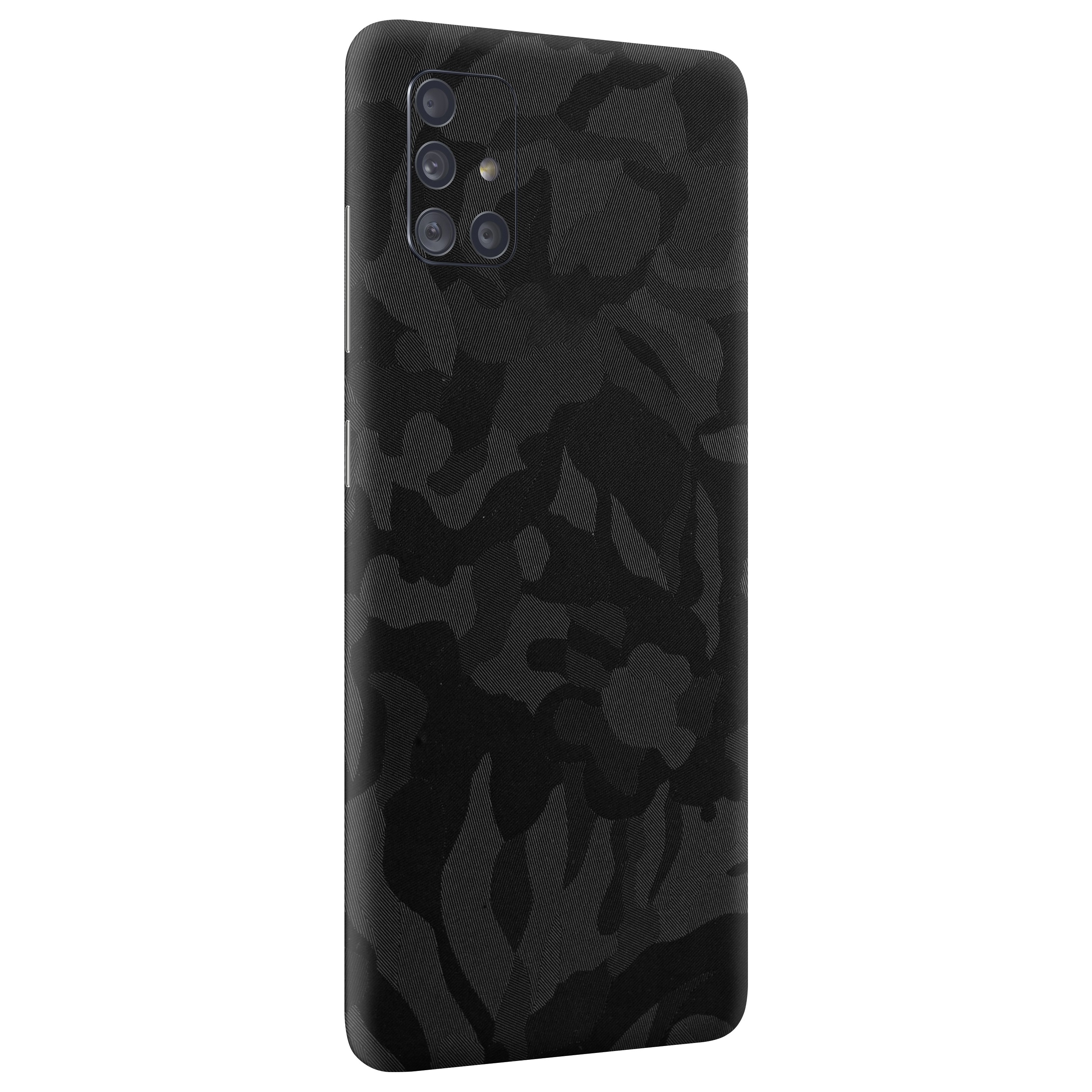 Samsung A51 Kaplama Siyah Kamuflaj