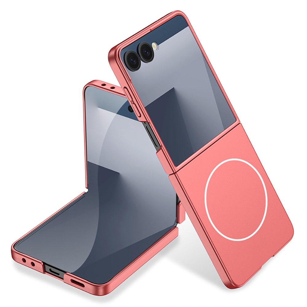 Galaxy Z Flip 7 Kılıf Wireless Şarj Özellikli Zore Kıpta M-safe Kapak