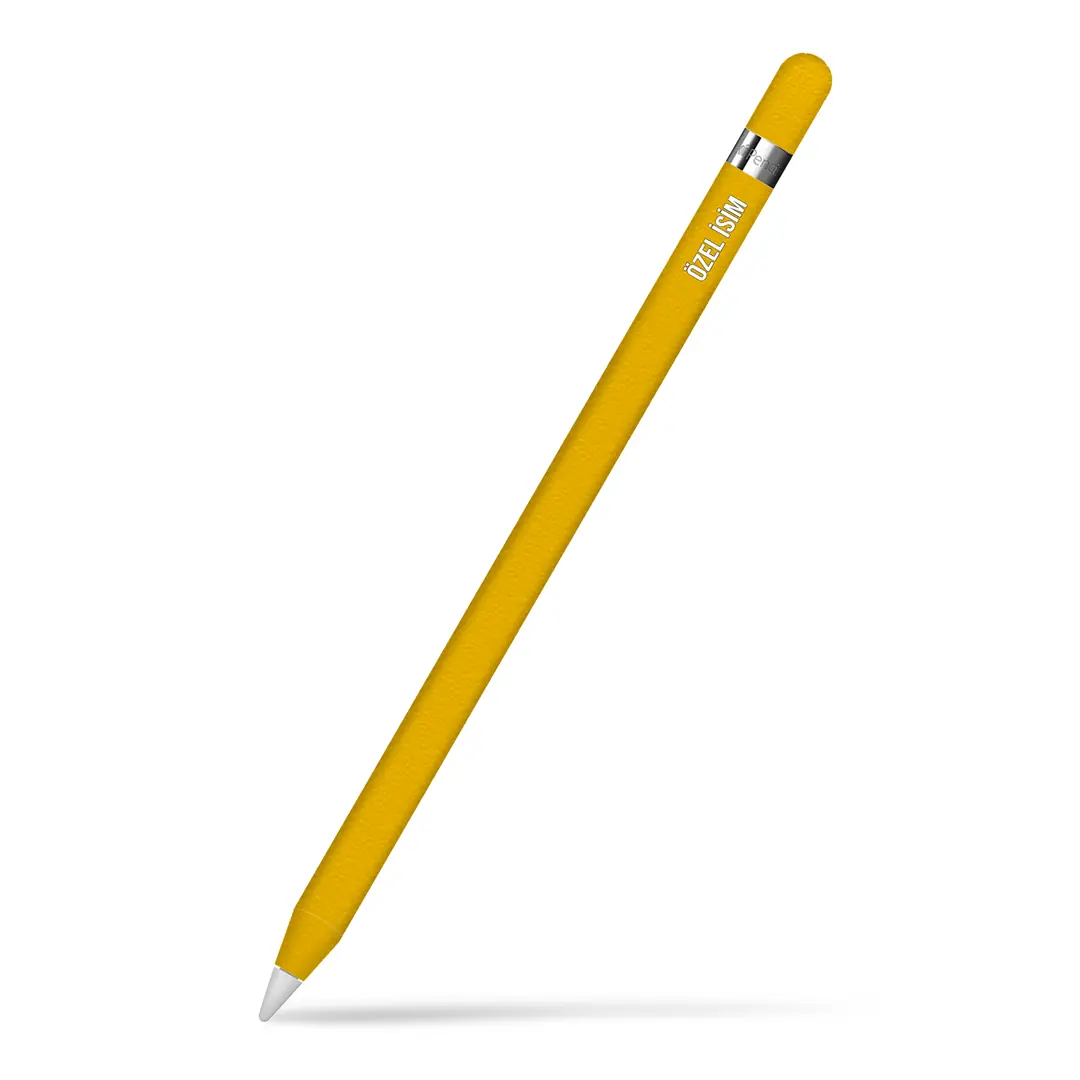 Apple Pencil Kaplama Dokulu Sarı - PapsCover