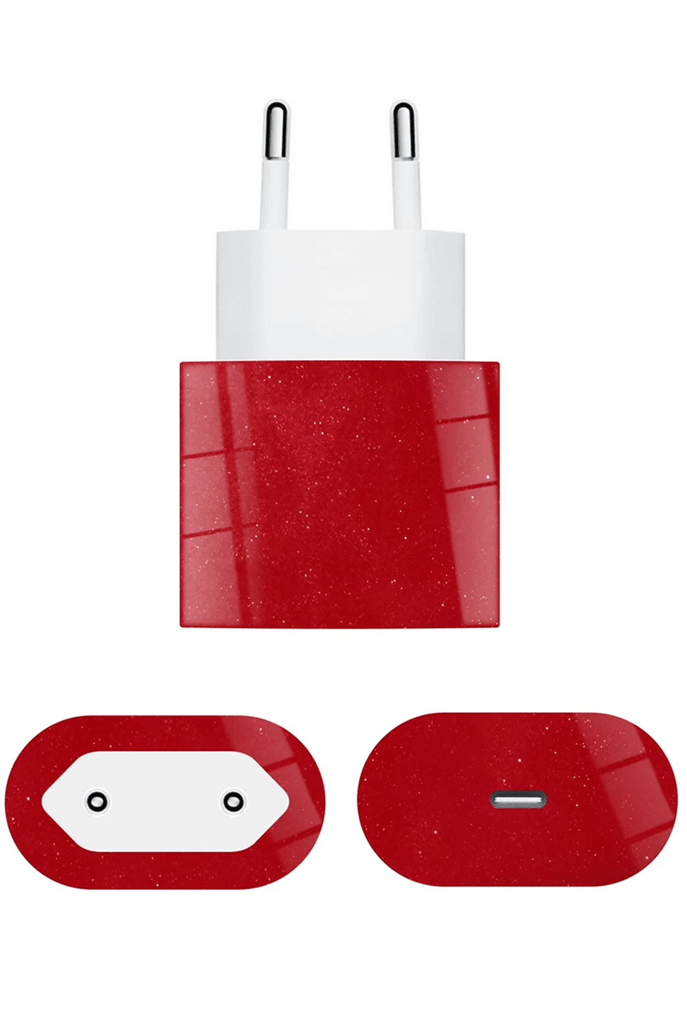 Apple 20w Şarj Aleti Kaplama Vişne Kırmızısı