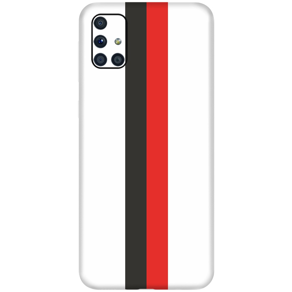 Samsung M51 Kaplama Siyah Beyaz Kırmızı