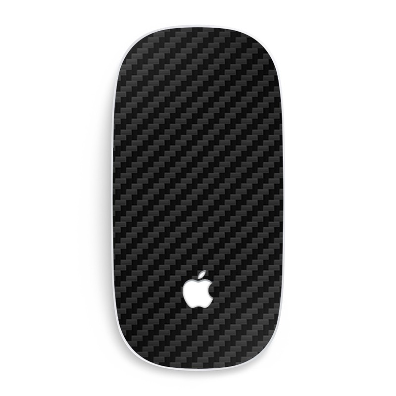 Apple Magic Mouse 1/2 Skin Black Carbon Fiber
