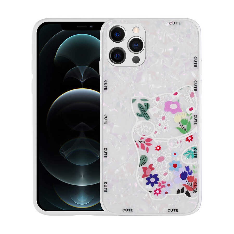 iPhone 13 Pro Kılıf Desenli Sert Silikon Mumila