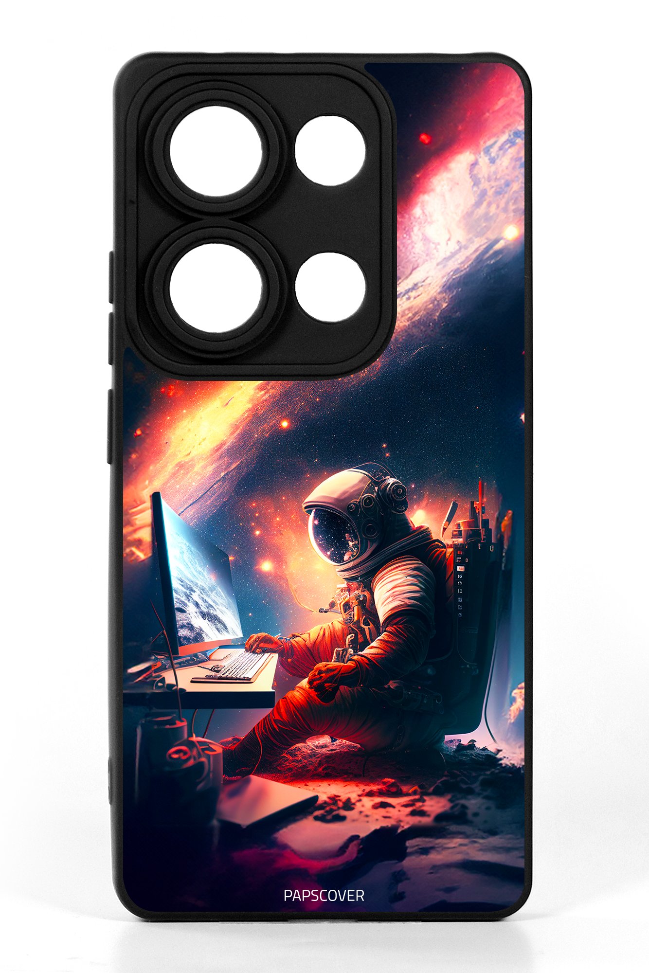 Redmi Note 13 Pro 4G Silikon Kılıf Marslı Astronot