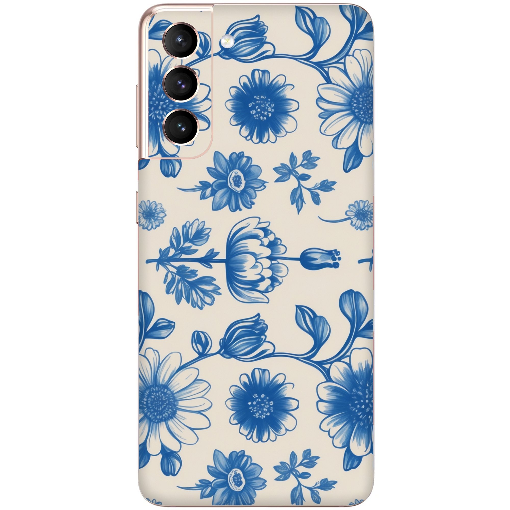 Samsung S21 Kaplama Mavi Bahçe