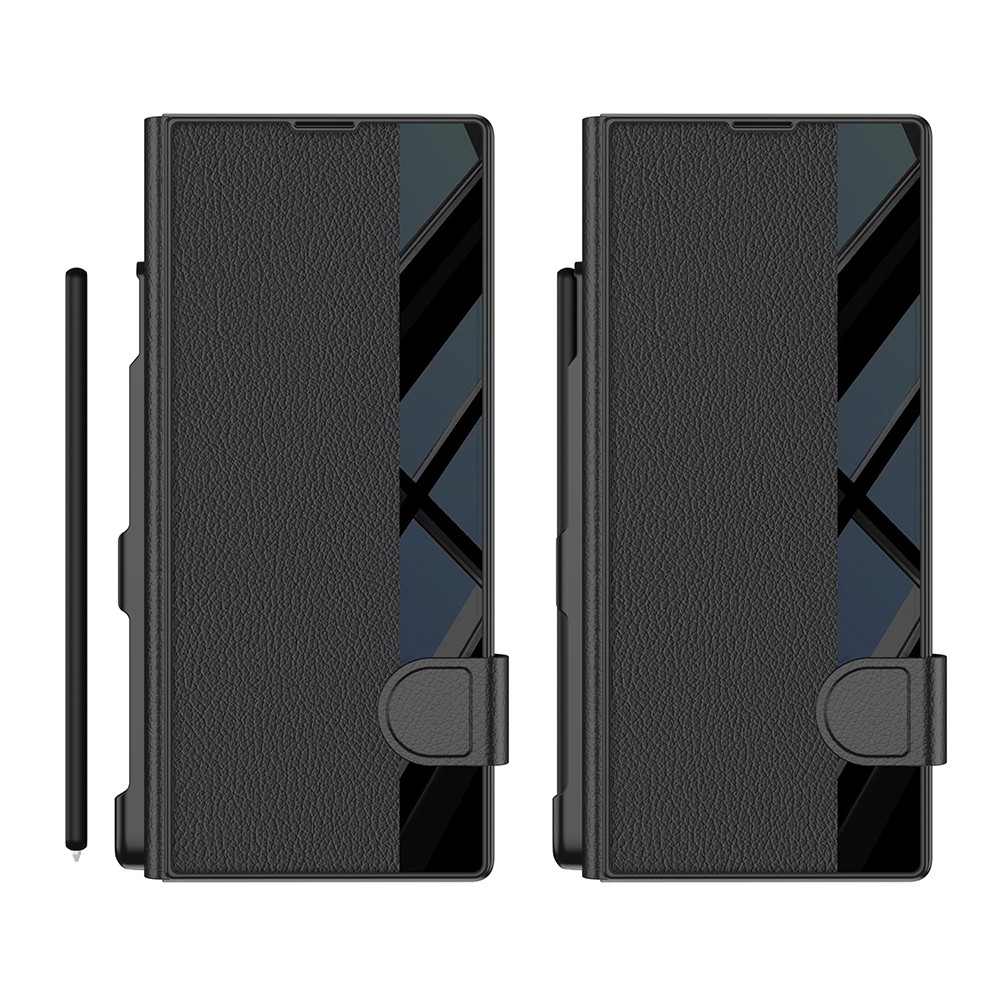 Galaxy Z Fold 7 Kılıf Kamera Korumalı Zore Kıpta Aynalı Kalem Bölmeli Fest Kapak