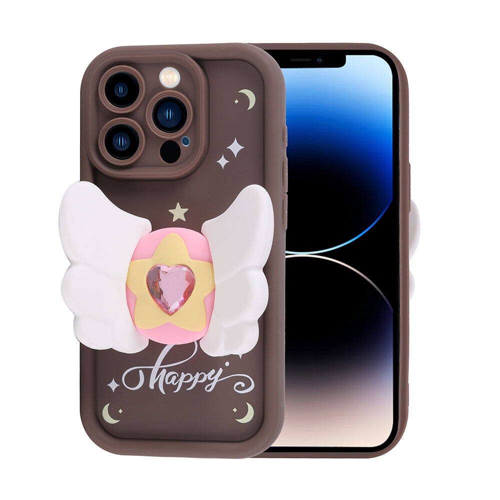 iPhone 14 Pro Kılıf Kamera Korumalı Figür Tasarımlı Kapya