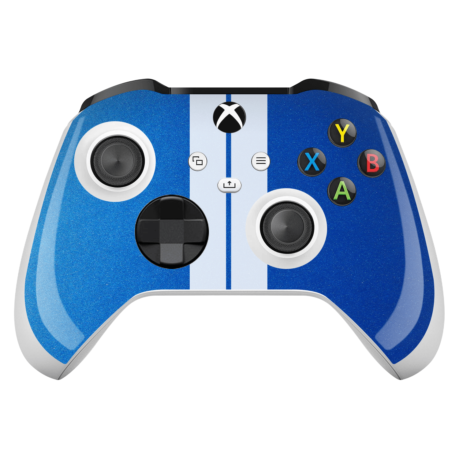 Xbox Series X / S Controller Kaplama Uzay Mavisi Çift Beyaz Şerit