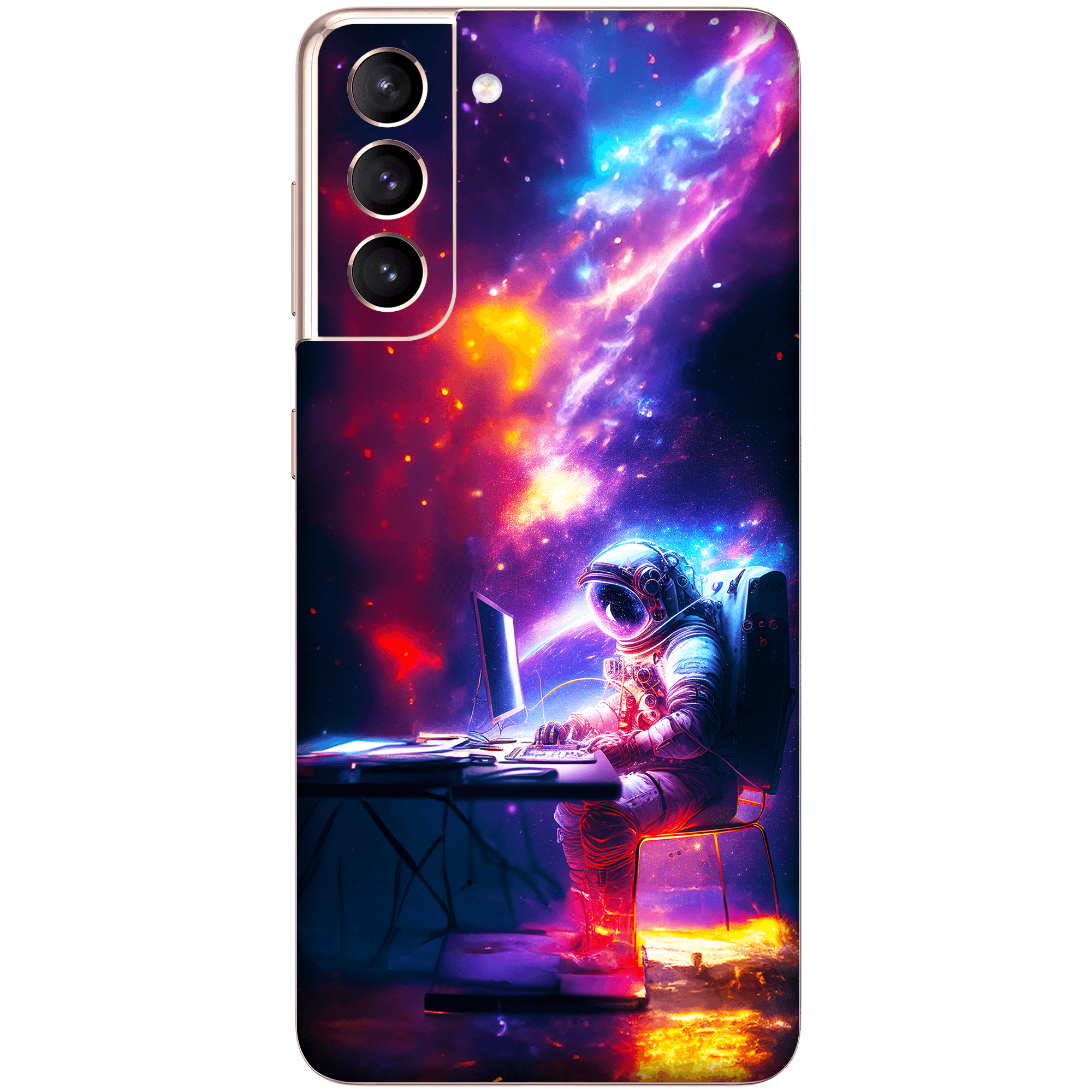 Samsung S21 Kaplama Nebula Astronot