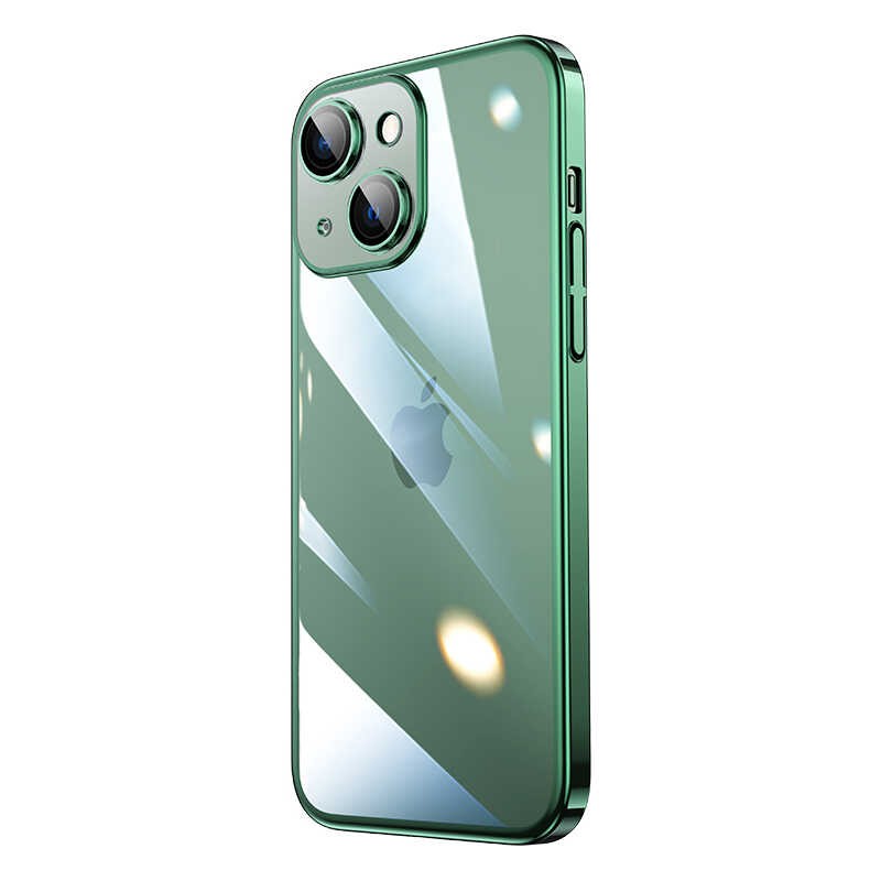 iPhone 13 Kılıf Sert PC Renkli Çerçeveli Riksos
