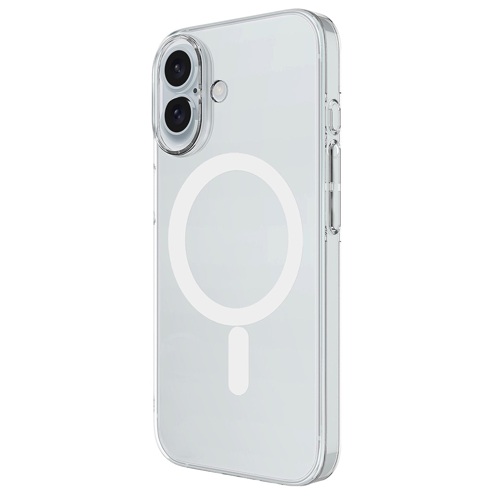 Apple iPhone 17 Kılıf Zore M-safe Şarj Özellikli Şeffaf Kamera Çerçeveli Porto Kapak