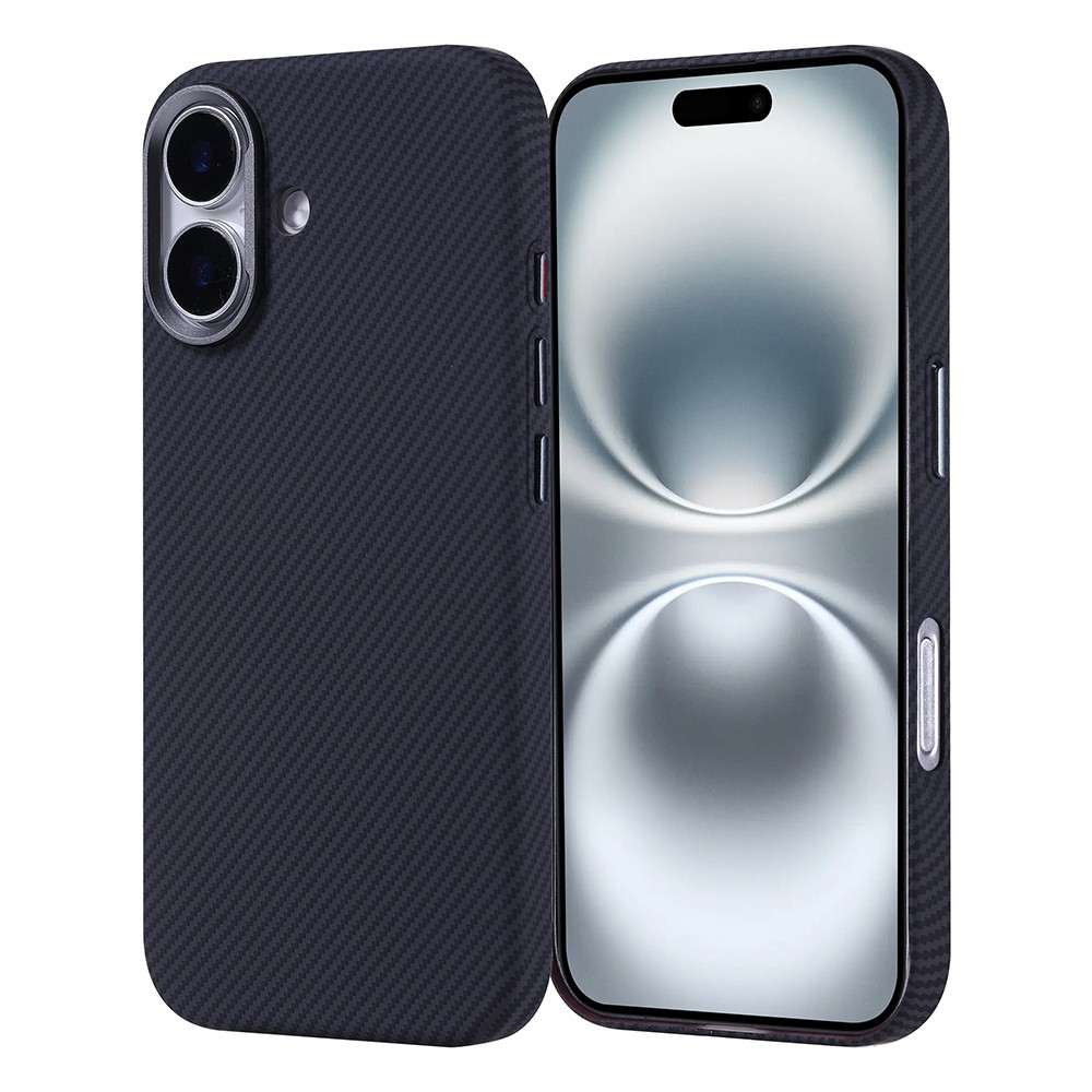 iPhone 16 Kılıf Karbon Fiber M-safe