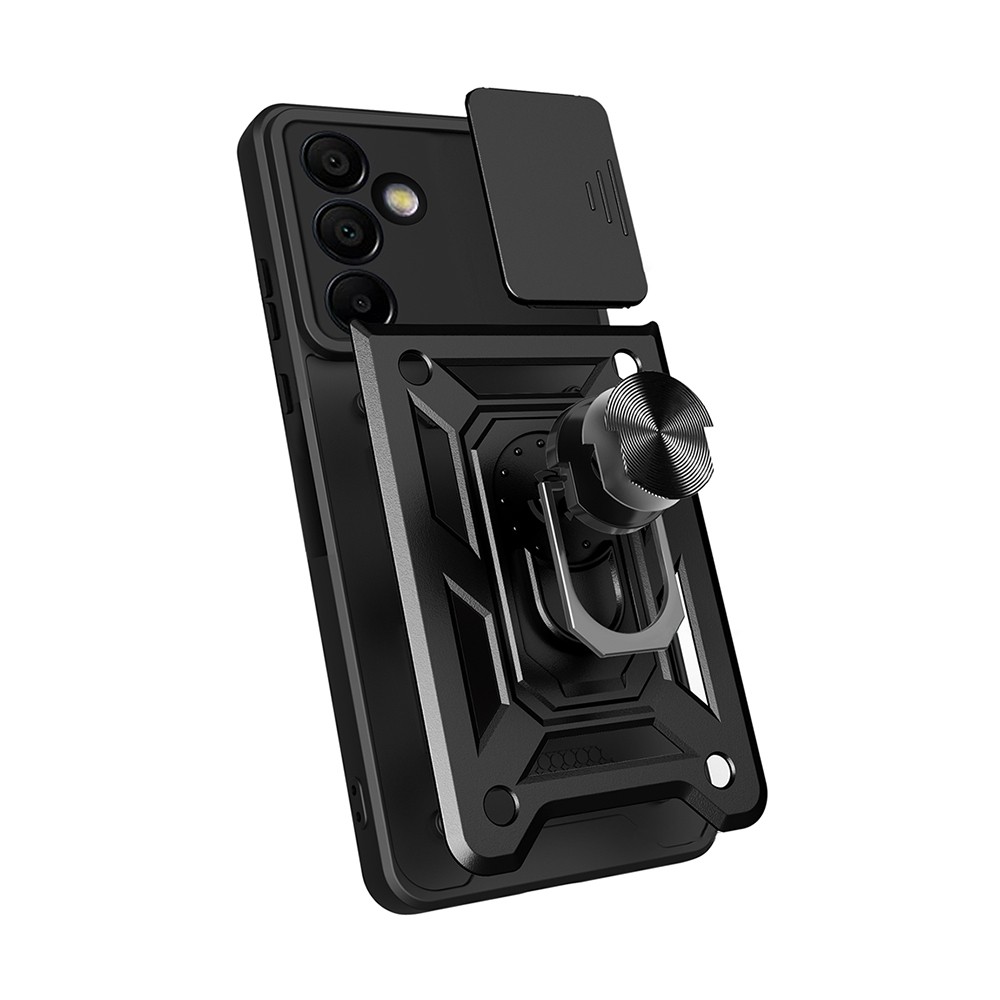 Galaxy S24 FE Kılıf Magnetik Standlı Kamera Korumalı Sürgülü Vega
