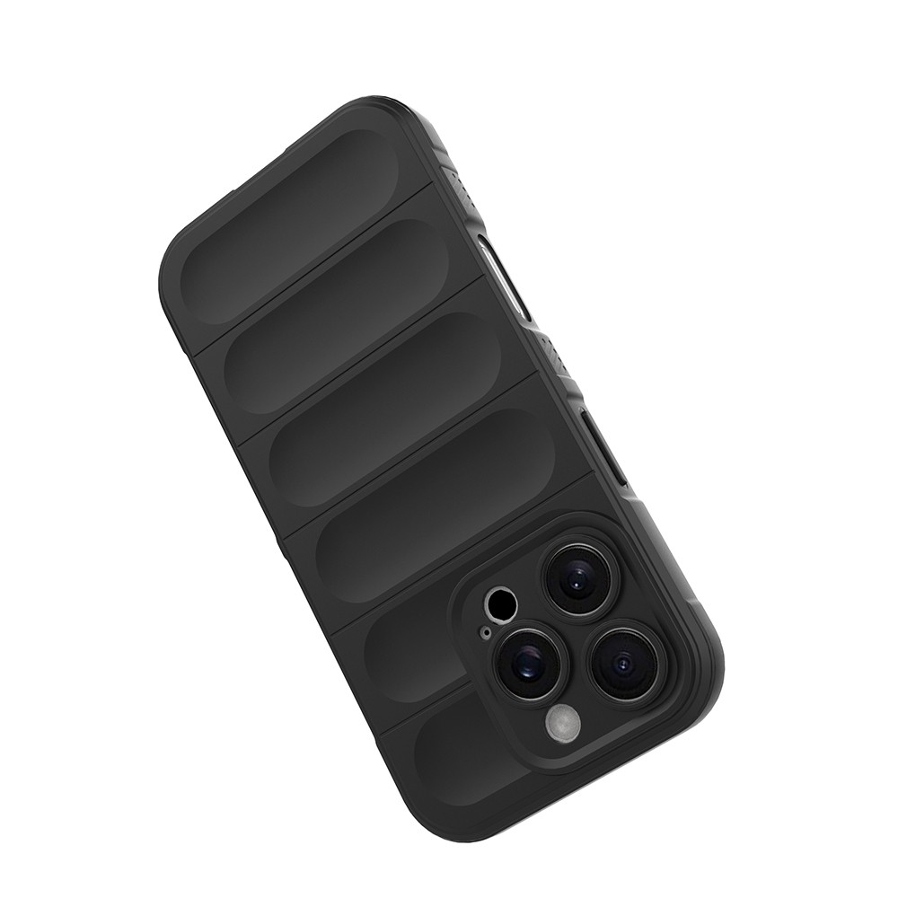 iPhone 16 Pro Kılıf Esnek TPU Oyuklu Arka Yüzey Tasarımlı Etnik Silikon