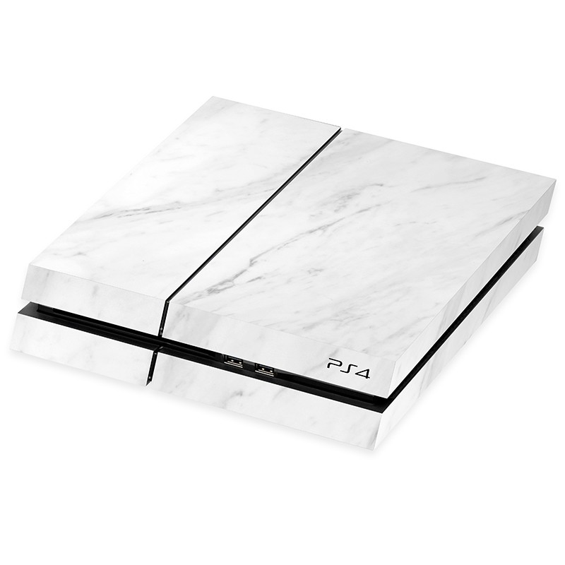 PlayStation 4 Kaplama Beyaz Mermer