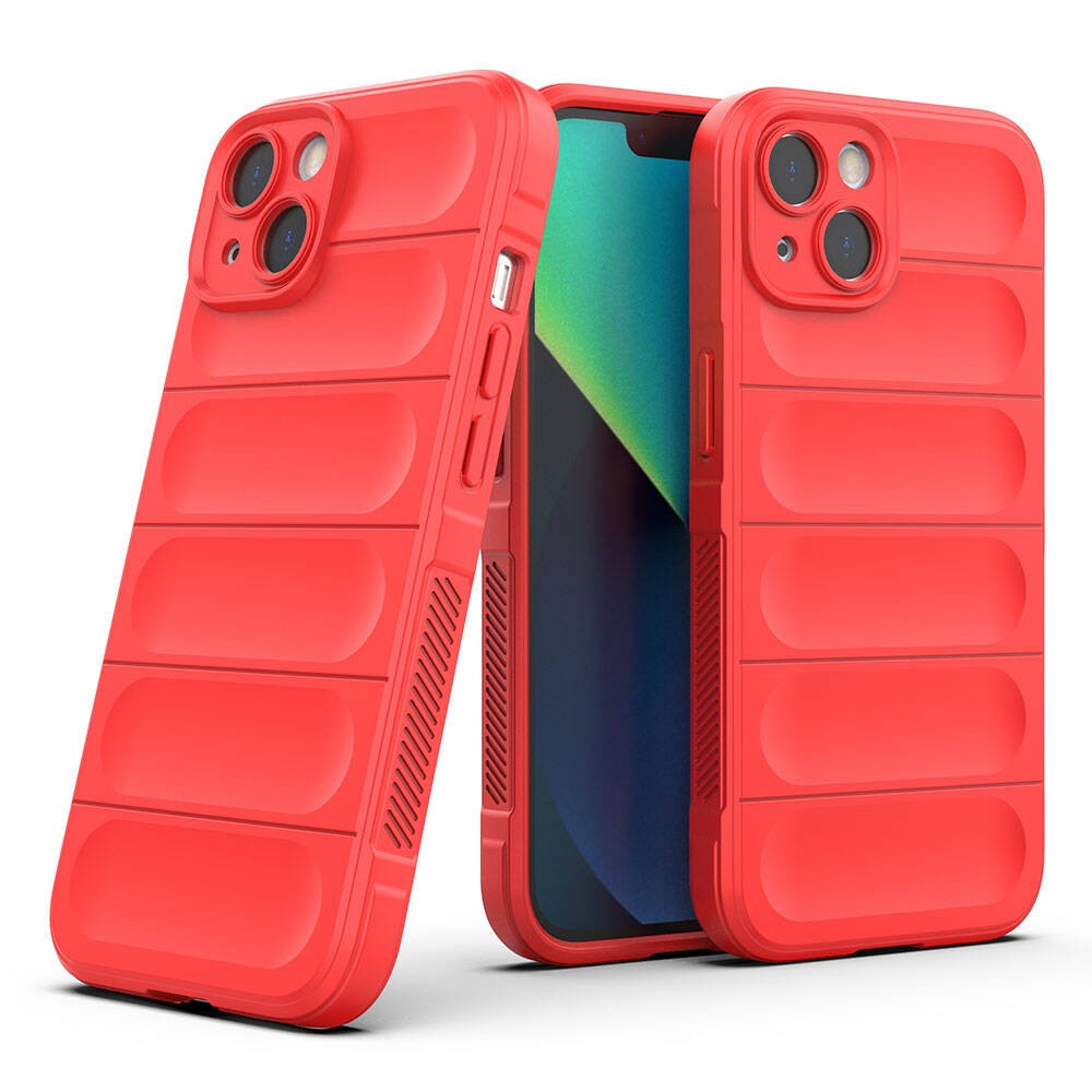 iPhone 13 Kılıf Esnek TPU Oyuklu Arka Yüzey Tasarımlı Etnik Silikon