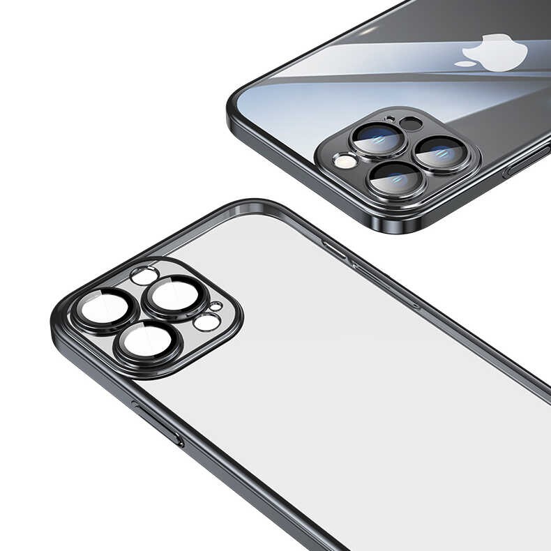 iPhone 13 Pro Max Kılıf Sert PC Renkli Çerçeveli Riksos