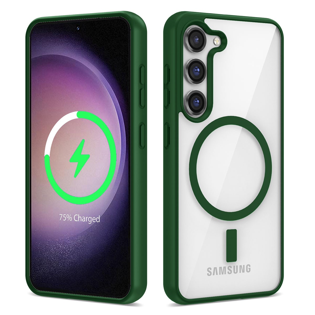Galaxy S22 Kılıf M-safe Wireless Şarj Özellikli Silikon Ege
