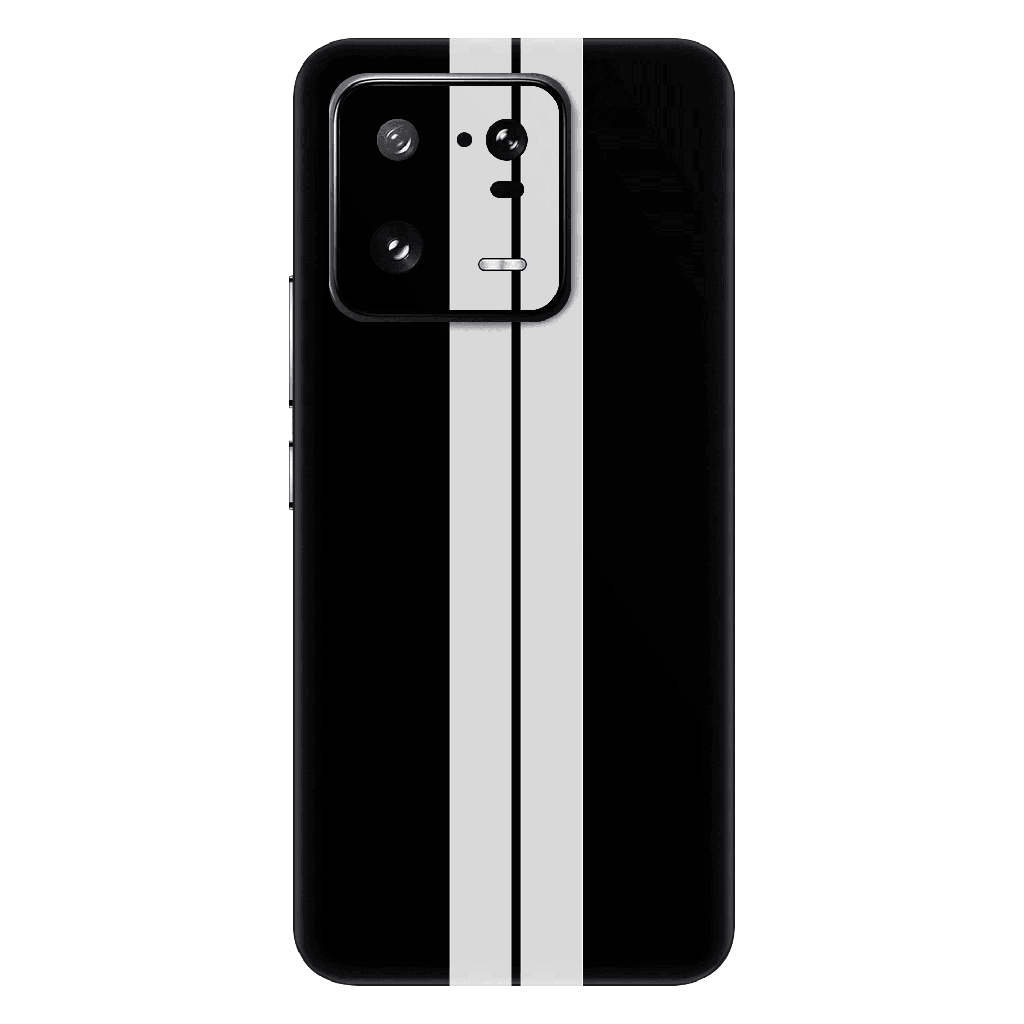 Xiaomi 13 Pro Kaplama Siyah Çift Beyaz Şerit