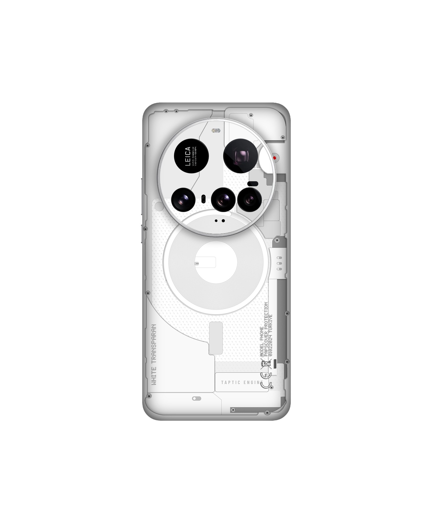 Xiaomi 15 Ultra Kaplama Beyaz Transparan