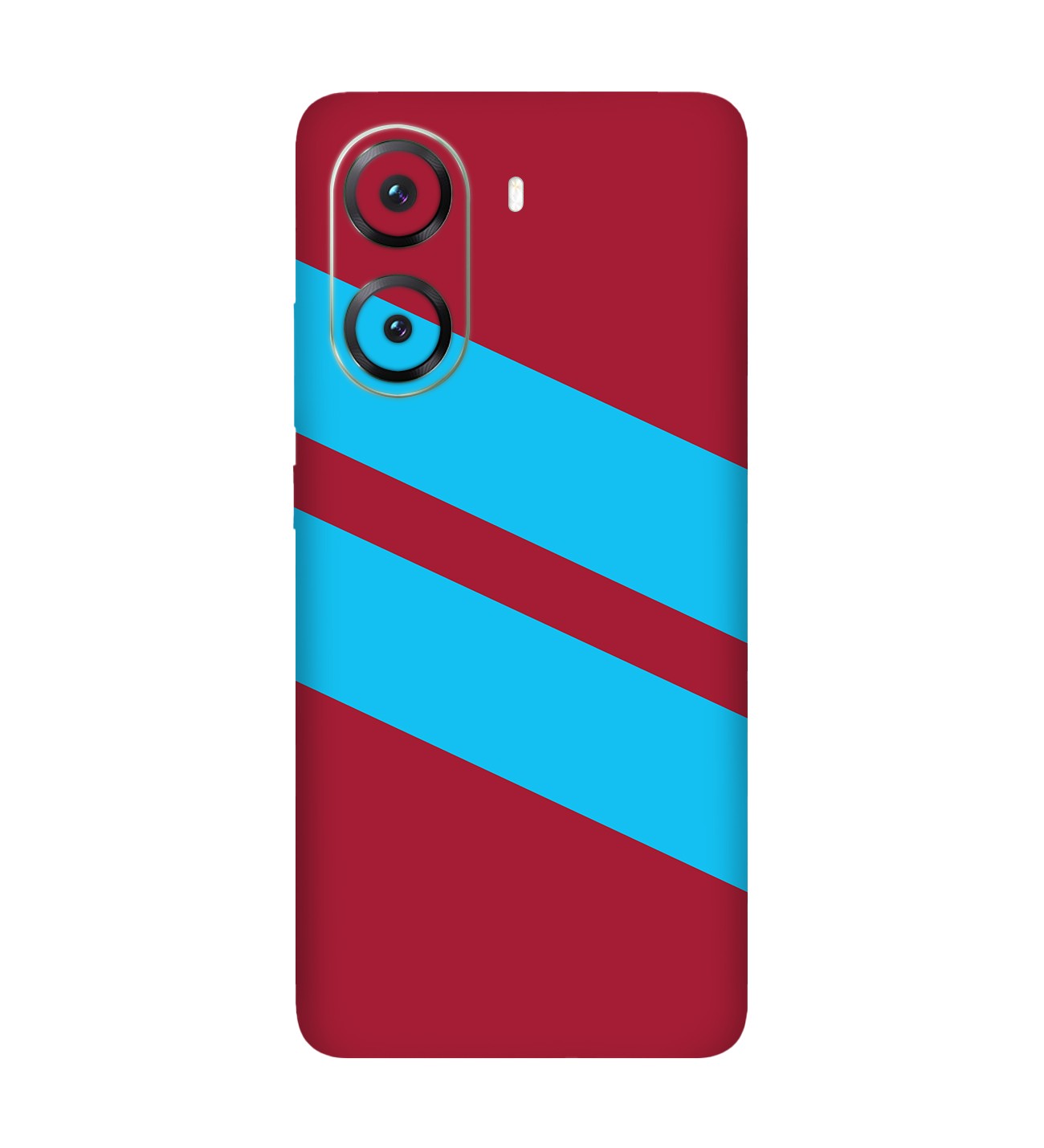 Poco X7 Pro Kaplama Bordo Mavi Şerit
