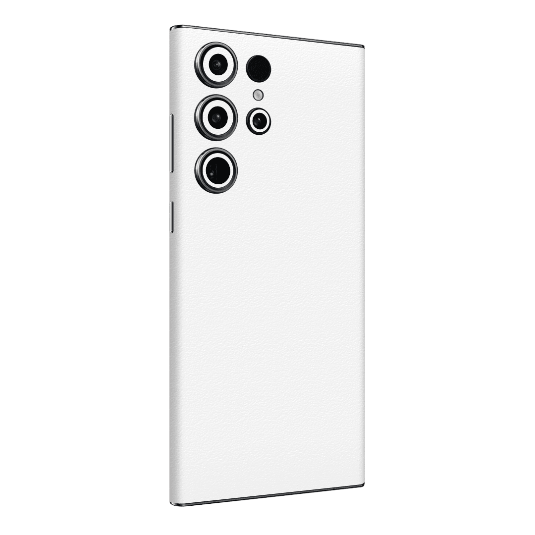 Samsung S23 Ultra Kaplama Dokulu Beyaz