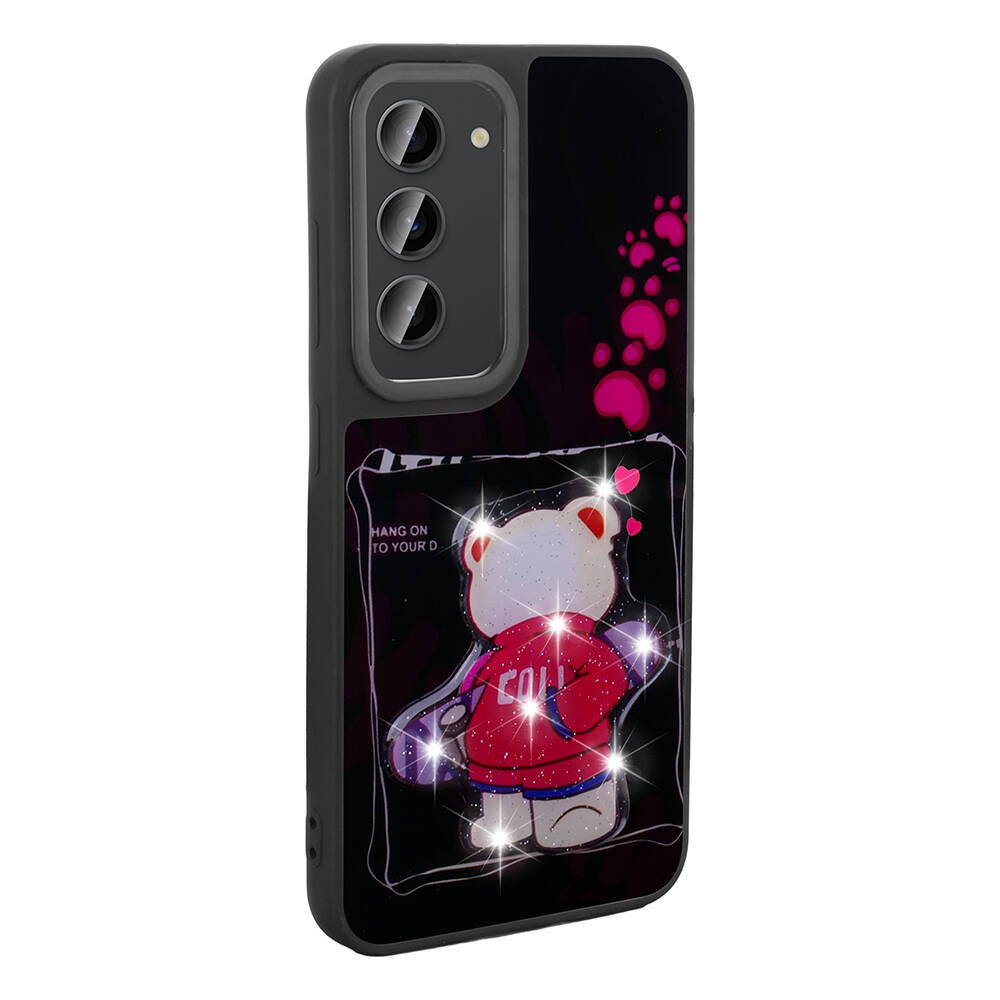 Galaxy S23 Kılıf Parlayan Kabartmalı İkonik Figürlü Amas Silikon