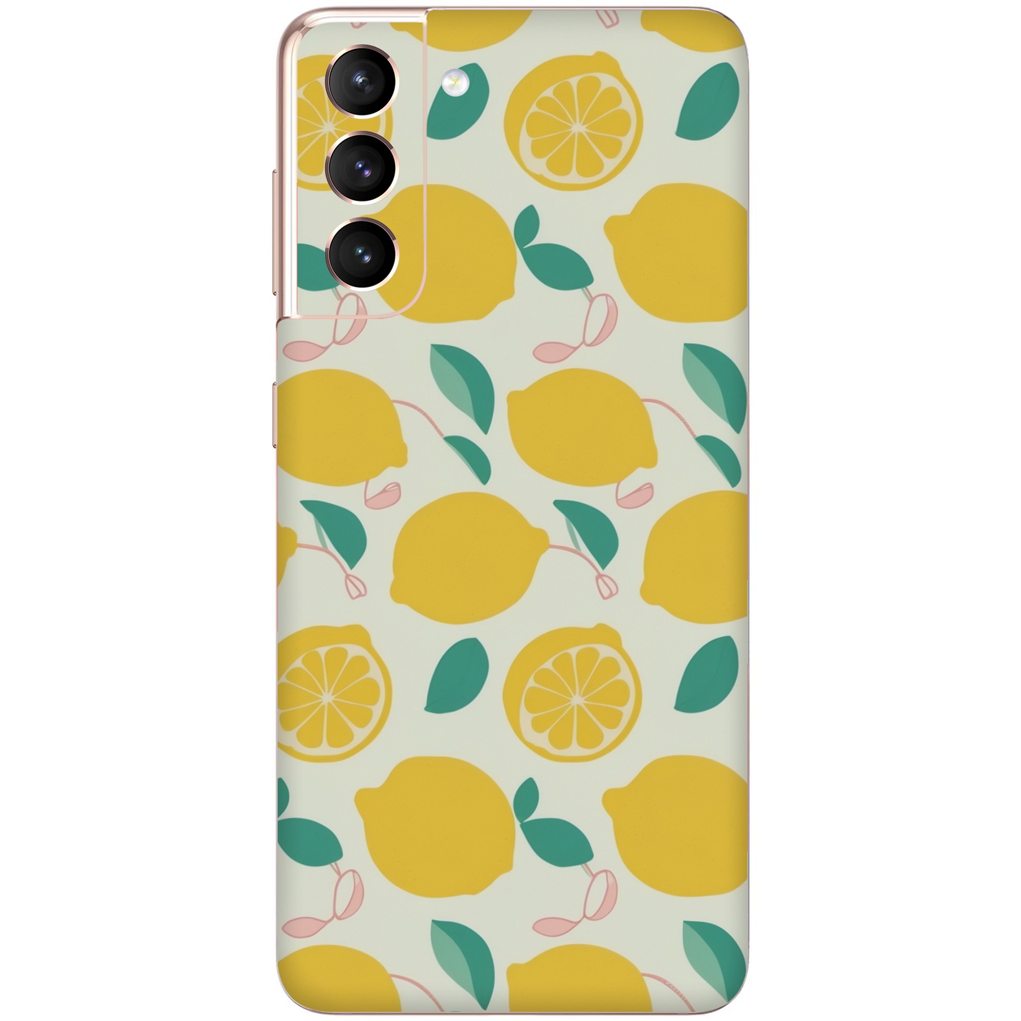 Samsung S21 Kaplama Limon Çiçeği