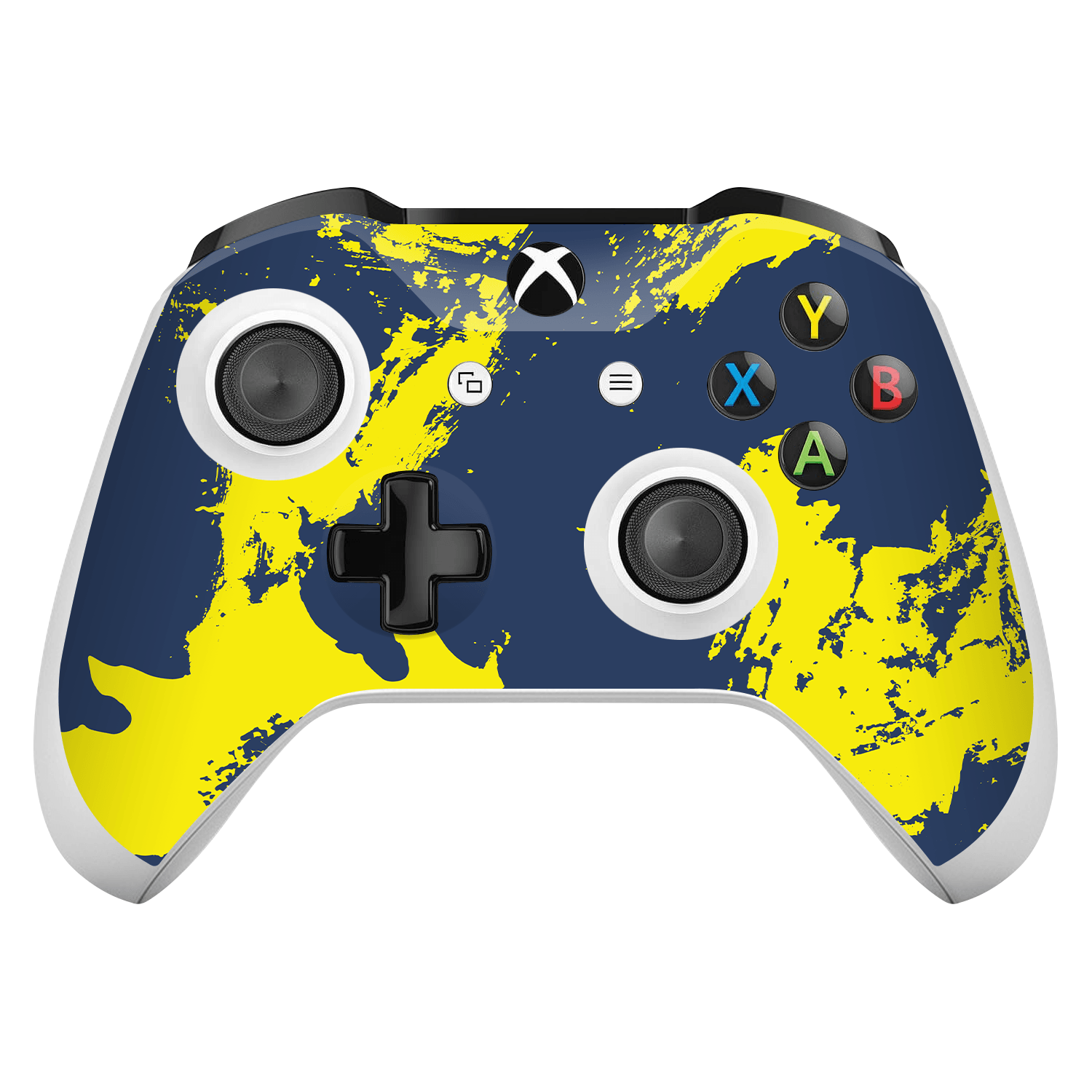 Xbox One X / S Controller Skin Yellow Navy Blue