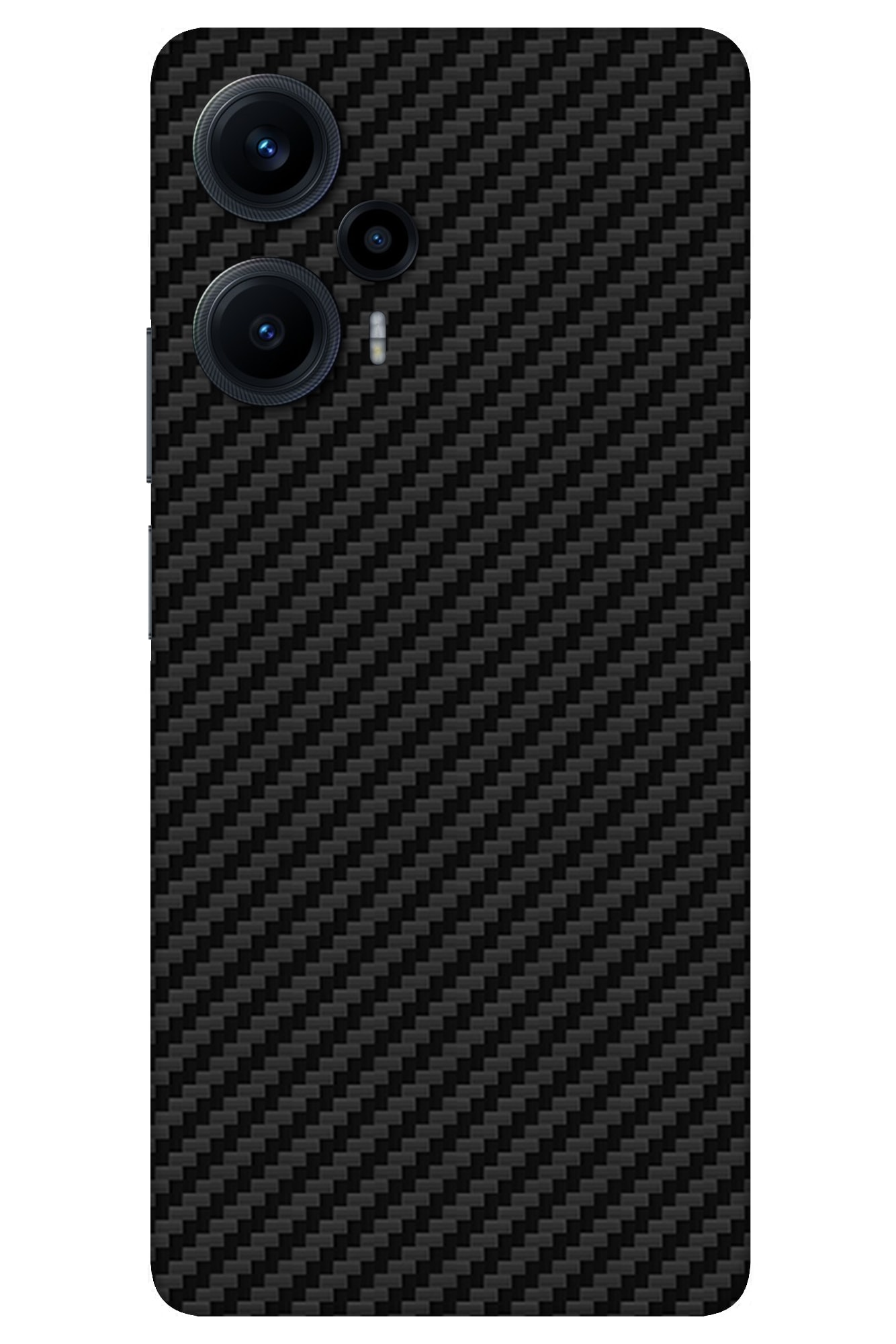 Poco F5 Kaplama Siyah Karbon Fiber