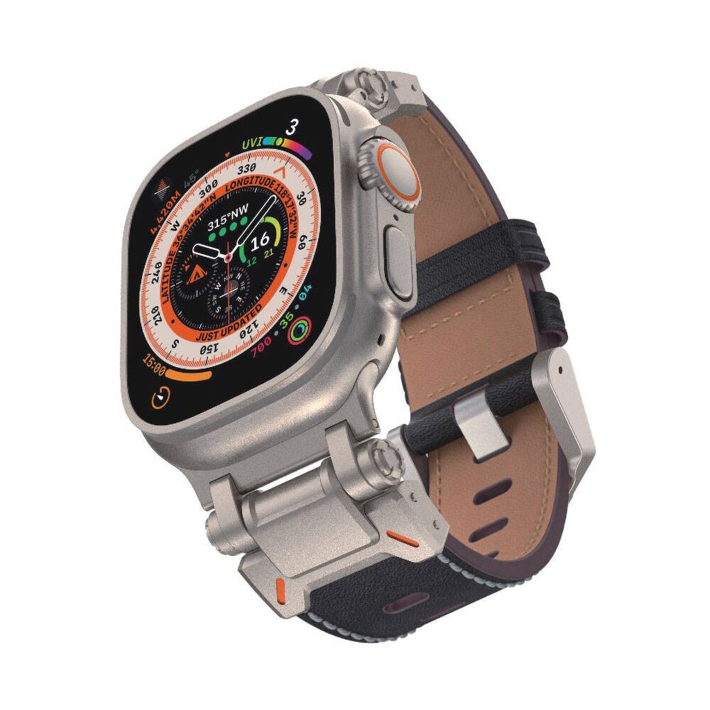 Watch 42mm KRD-114 Metal Başlıklı Suni Deri Kordon