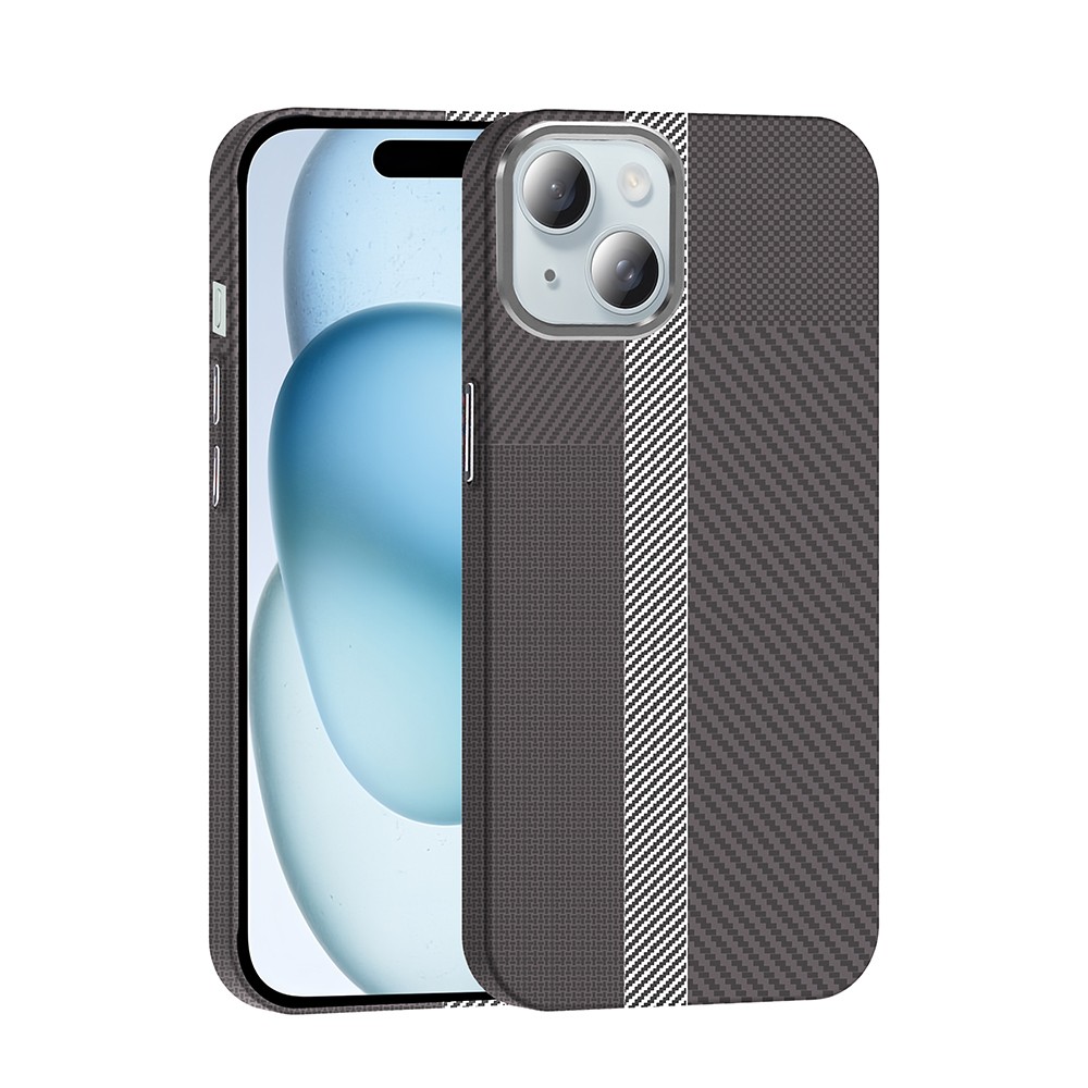 iPhone 15 Kılıf Karbon Fiber M-safe