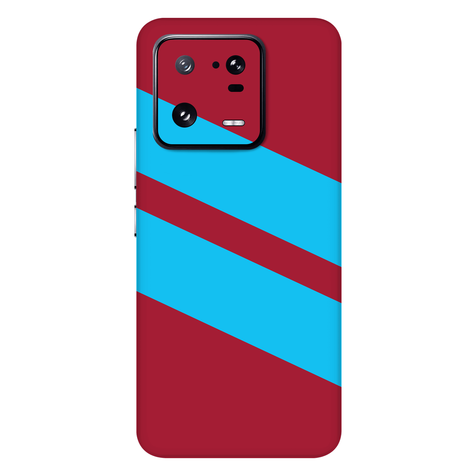 Xiaomi 13 Pro Kaplama Bordo Mavi Şerit