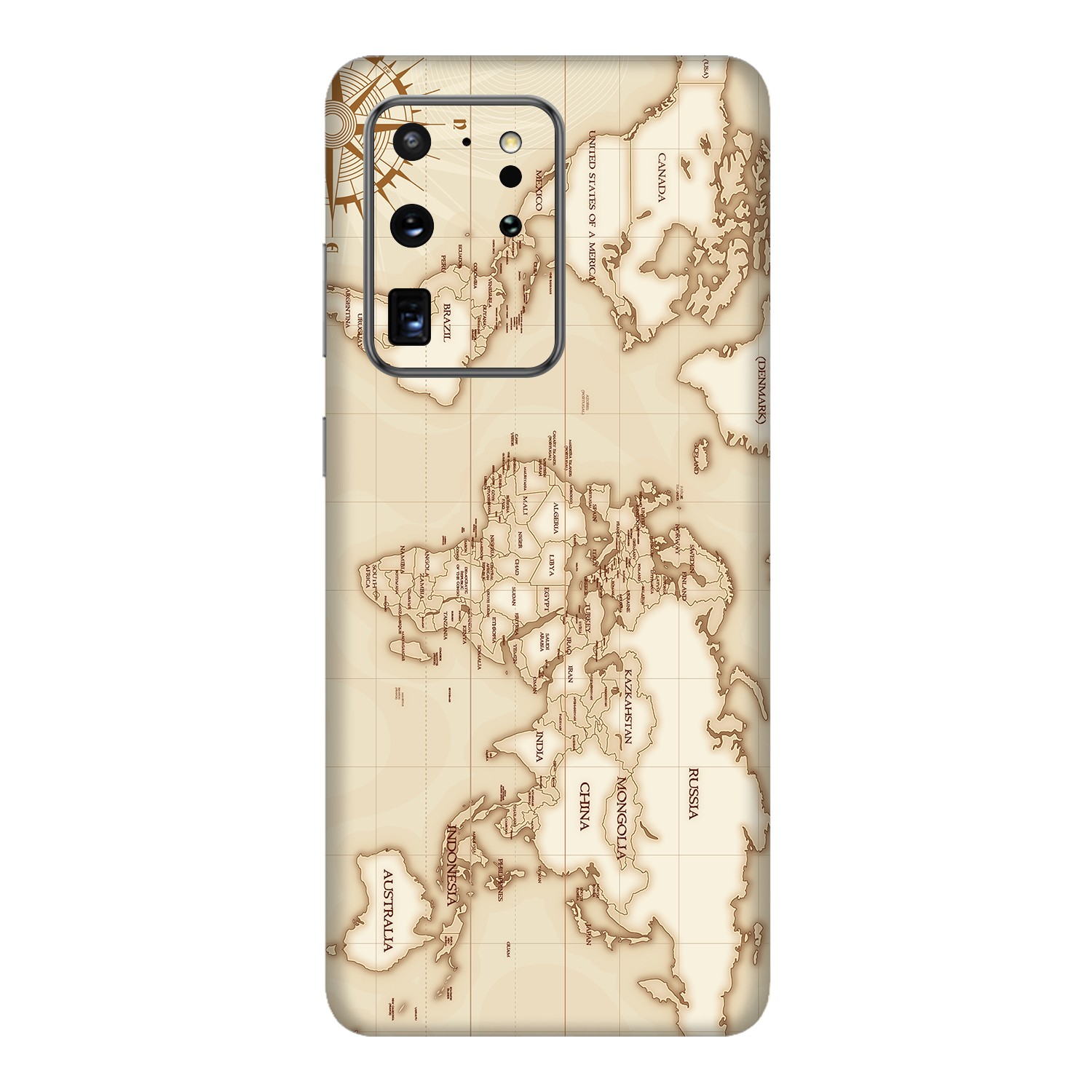 Samsung S20 Ultra Kaplama Retro Atlas