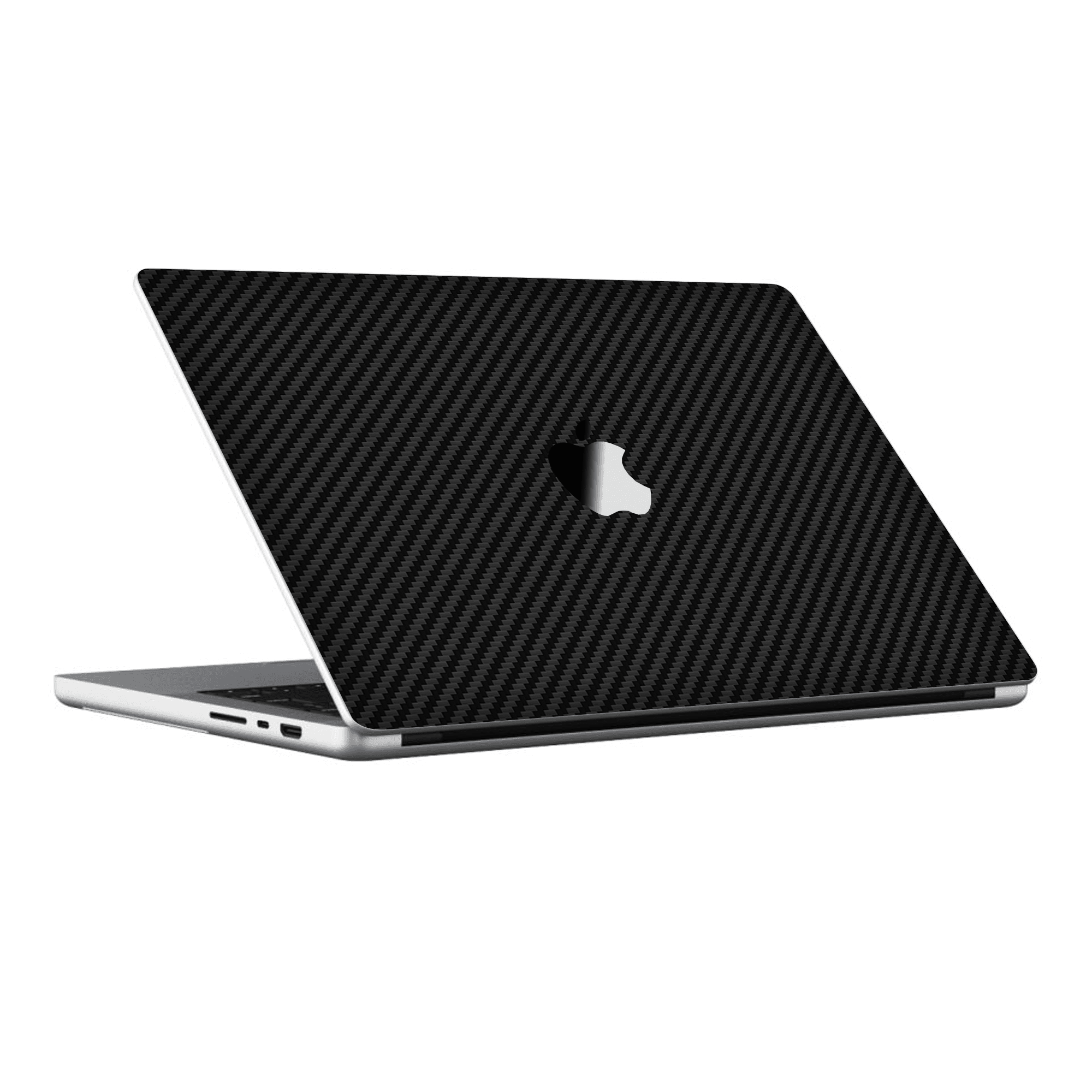 Macbook Pro 14" (2021 M1) Kaplama - Siyah Karbon Fiber