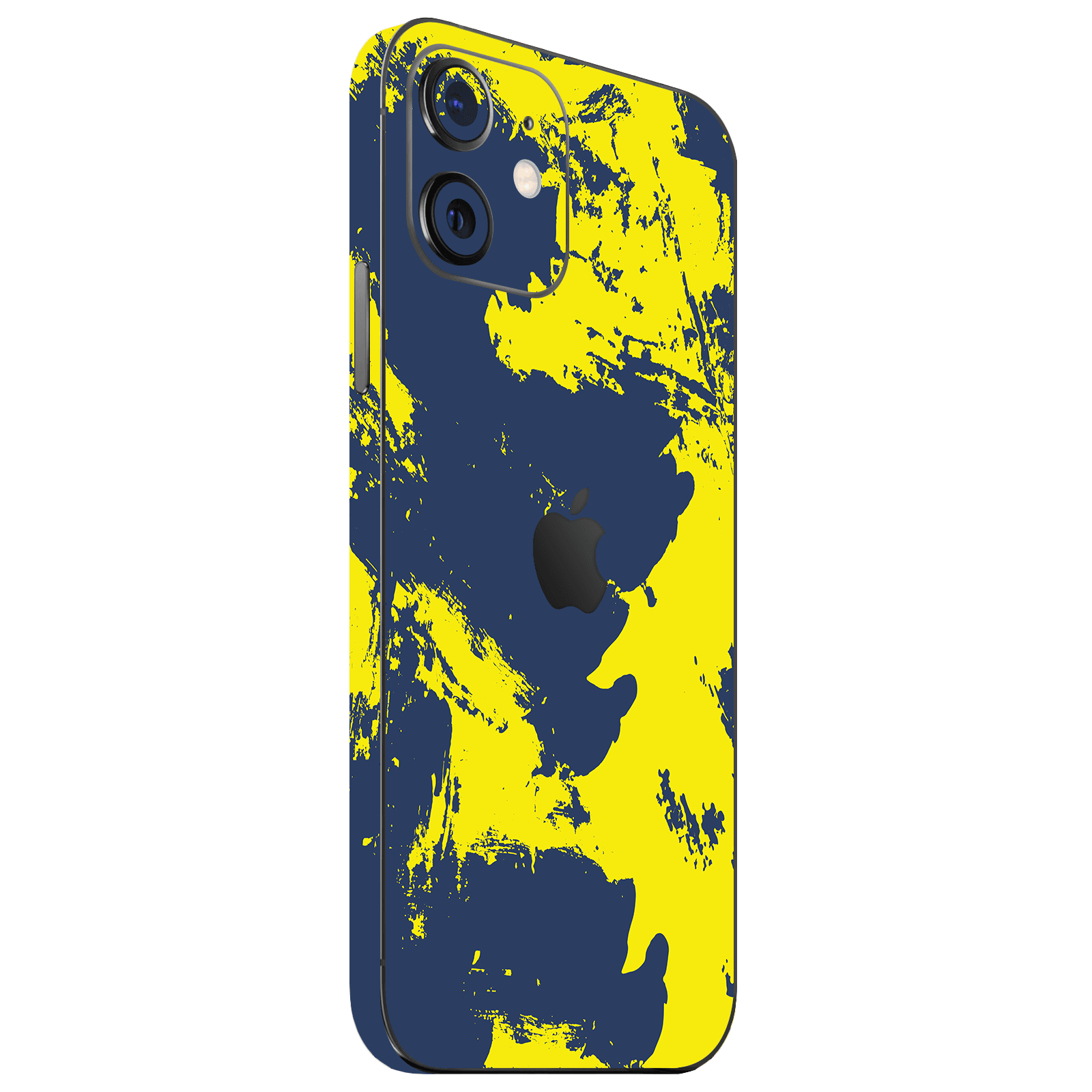 iPhone 12 Mini Kaplama Sarı Lacivert