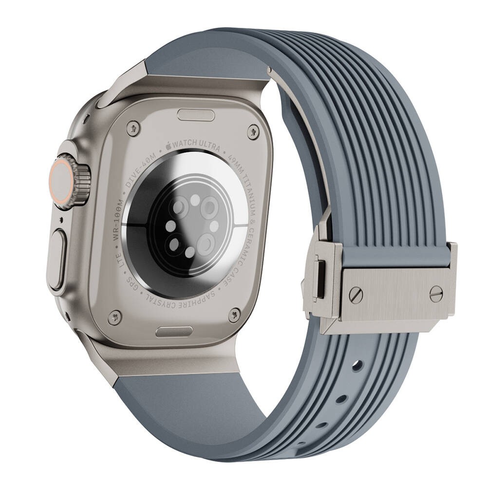 Watch 7 45mm KRD-113 Spor Görünümlü Silikon Kordon