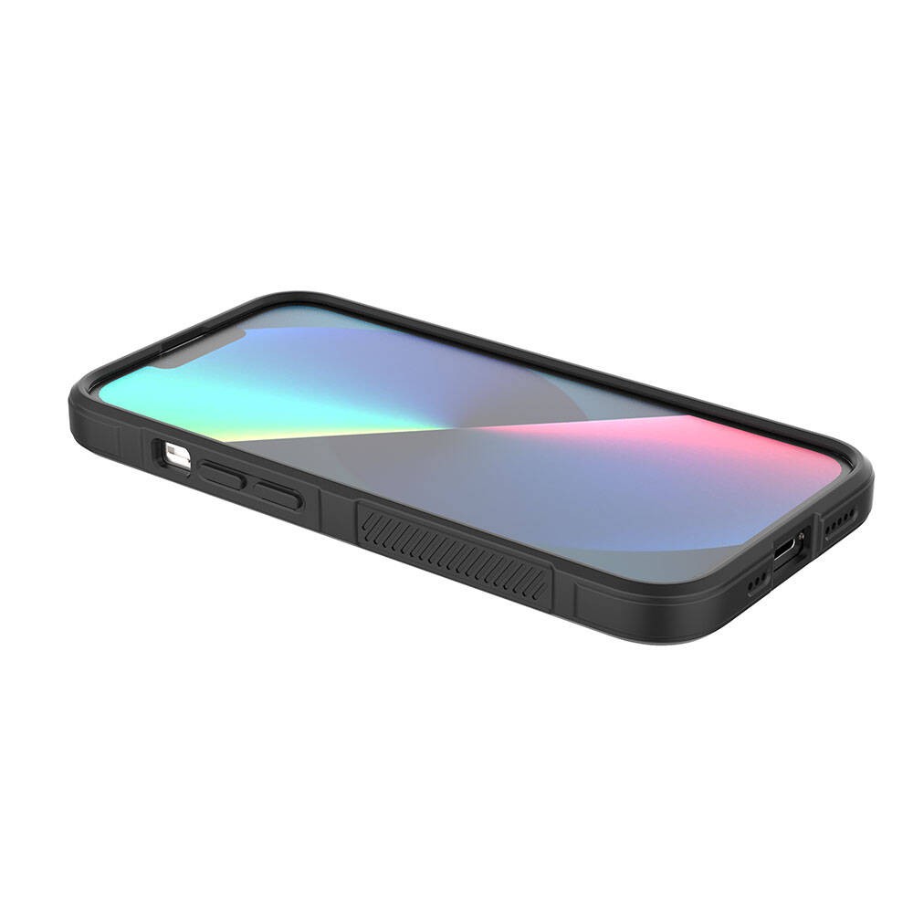 iPhone 13 Kılıf Esnek TPU Oyuklu Arka Yüzey Tasarımlı Etnik Silikon