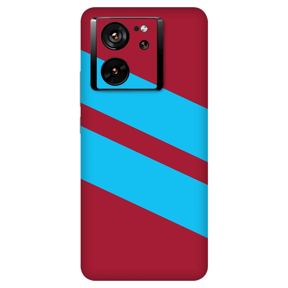 Xiaomi 13T / 13T Pro Kaplama Bordo Mavi Şerit