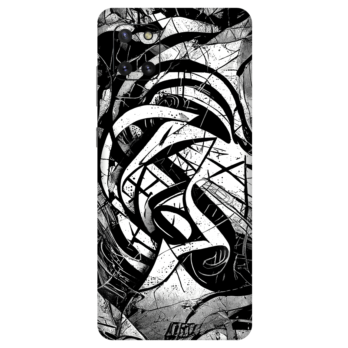 Samsung Note 10 Lite Kaplama Monochrome Grafiti