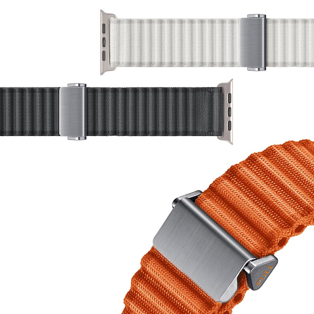 Watch 44mm KRD-123 Naylon Kumaş Hasır Örgülü Kordon