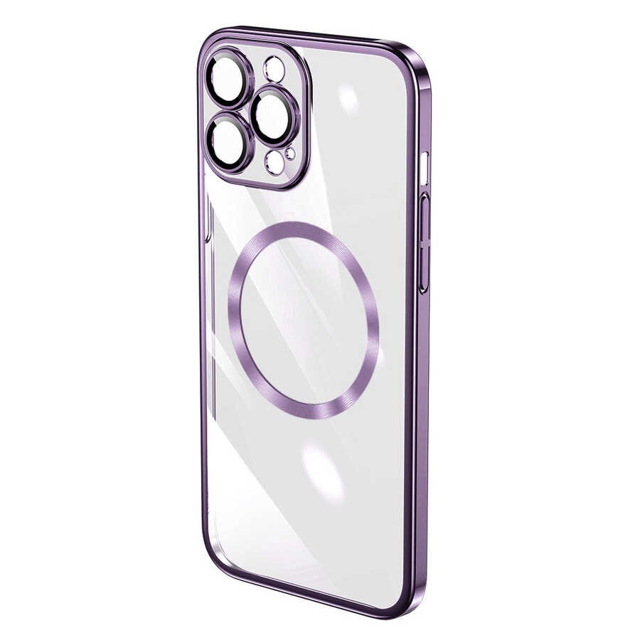 iPhone 14 Pro Kılıf Wireless Şarj Özellikli Sert PC Riksos M-safe