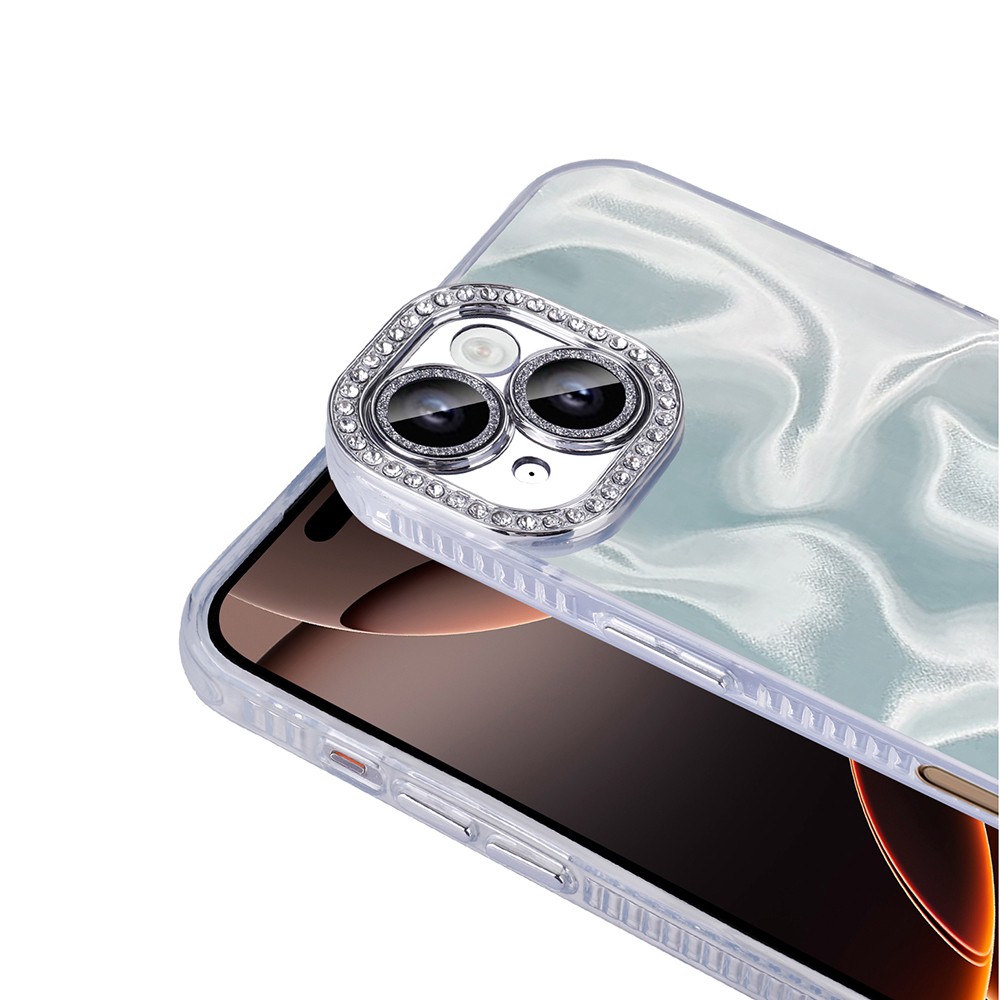 iPhone 16 Kılıf Airbagli Parlak Taş Detay Tasarımlı Esila